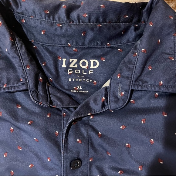 Izod Navy Blue Short Sleeve Men’s golf tee⛳️ - Picture 3 of 3